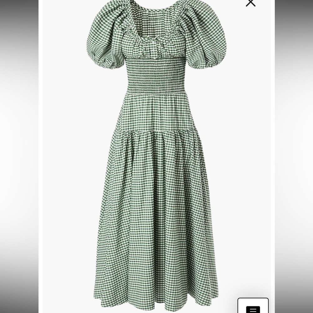WeWoreWhat Smocked Waist Midi Dress